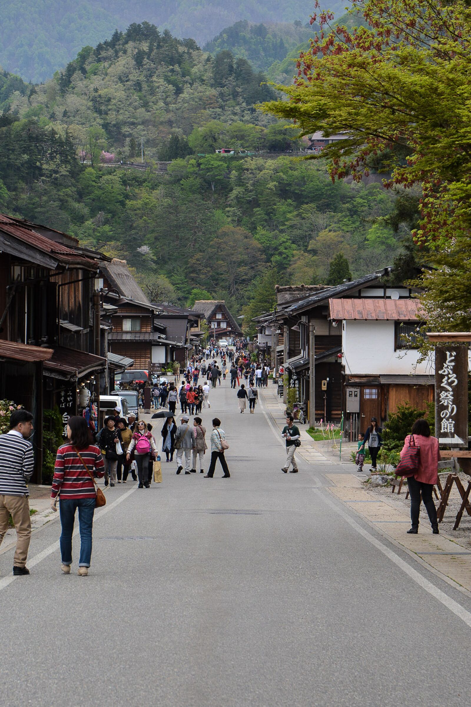 voyage dans le village d'Ogimachi dans les Alpes Japonaises au Japon dans la région de Shirakawa-Go