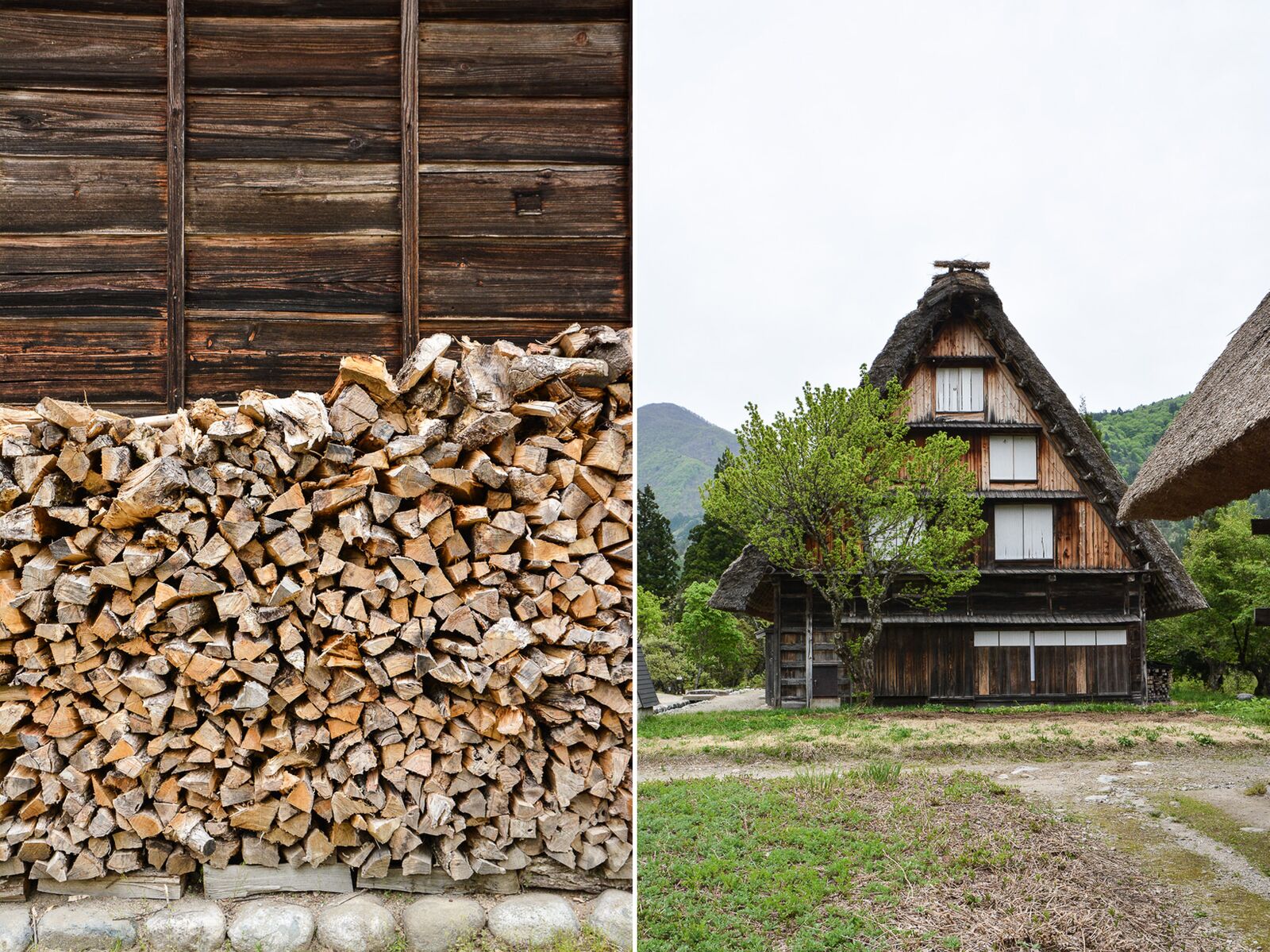 voyage dans le village d'Ogimachi dans les Alpes Japonaises au Japon dans la région de Shirakawa-Go