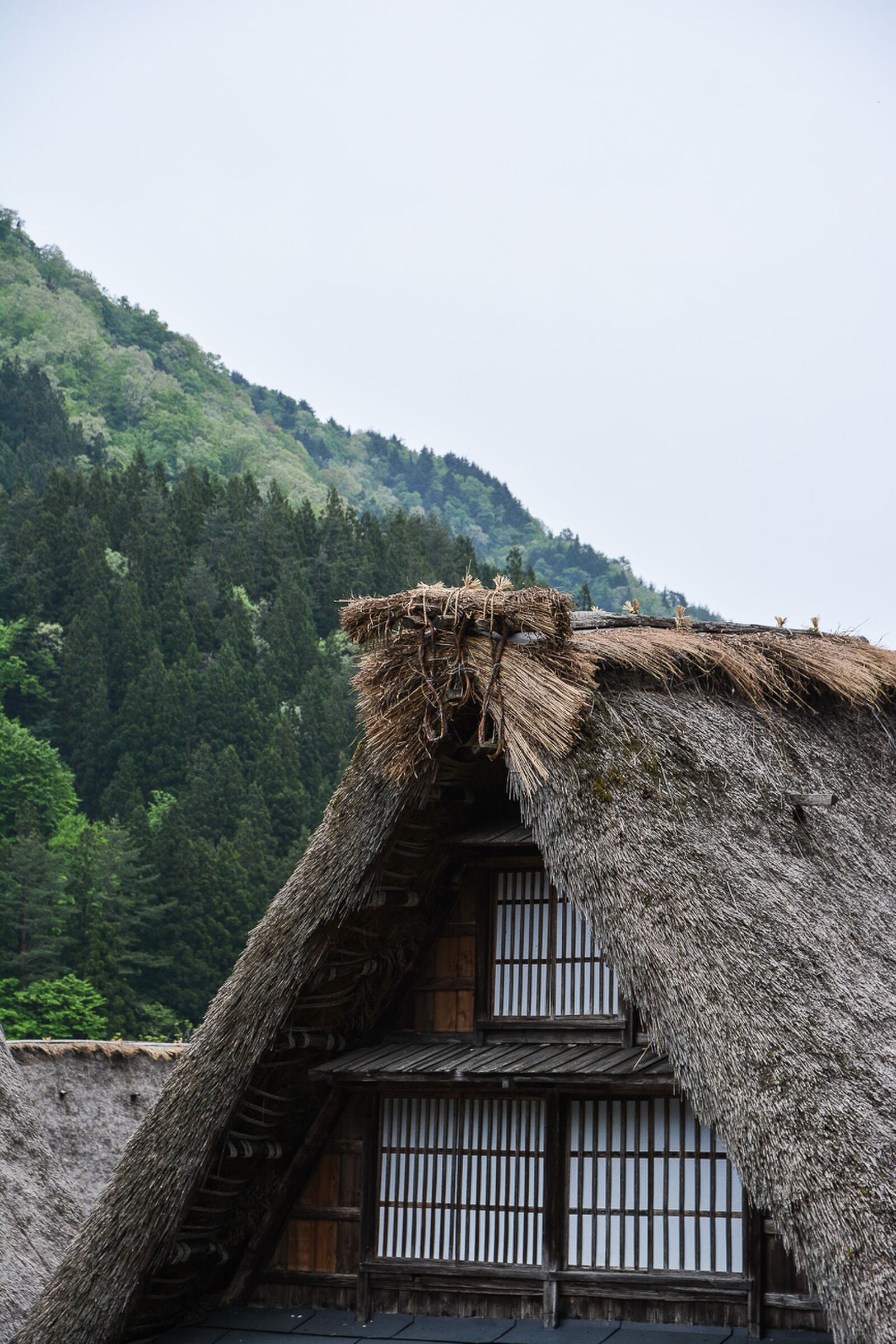 voyage dans le village Suganuma dans les Alpes Japonaises au Japon dans la région de Shirakawa-go