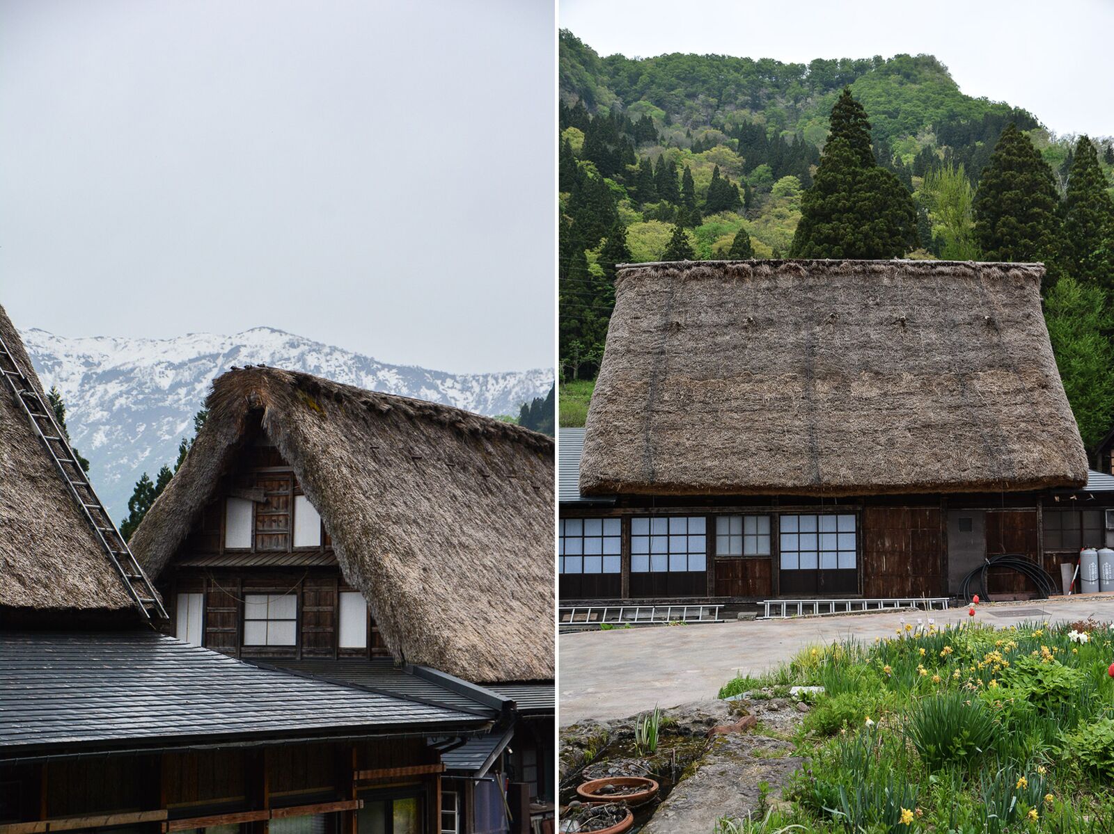 voyage dans le village Ainokura dans les Alpes Japonaises au Japon dans la région de Shirakawa-go