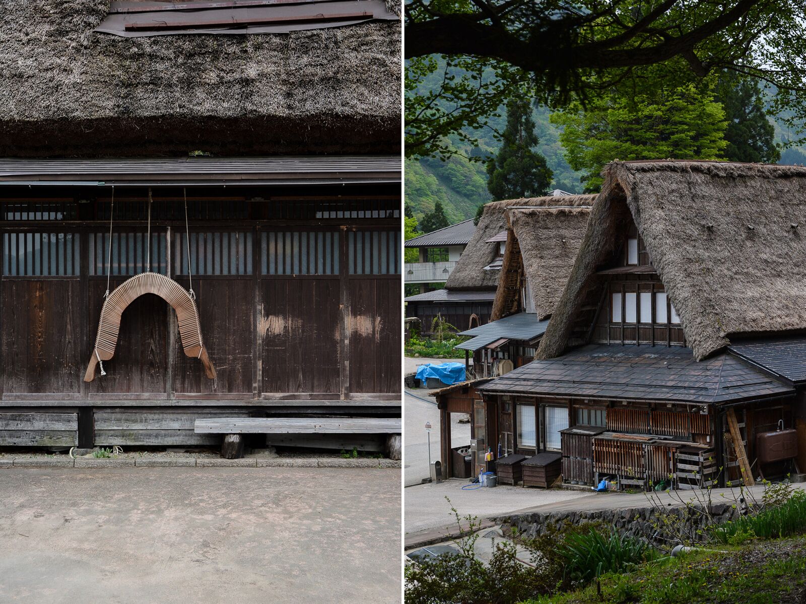 voyage dans le village Ainokura dans les Alpes Japonaises au Japon dans la région de Shirakawa-go