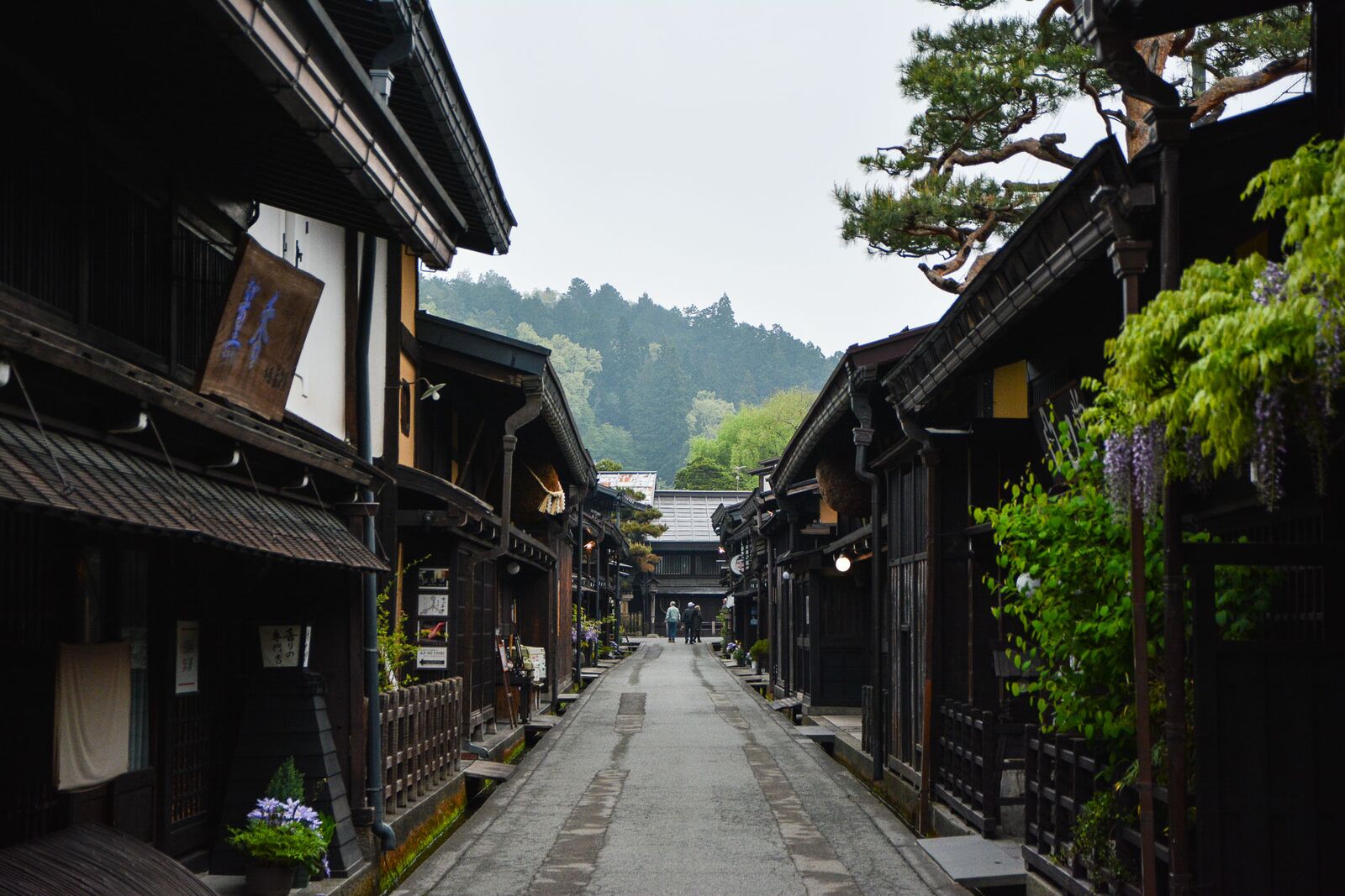 Le quartier Sanmachi-suji à Takayama dans les alpes Japonaises,Japon