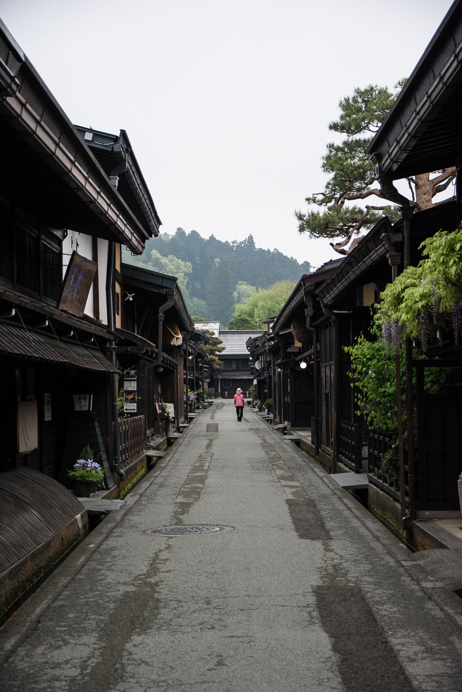 Le quartier Sanmachi-suji à Takayama dans les alpes Japonaises,Japon