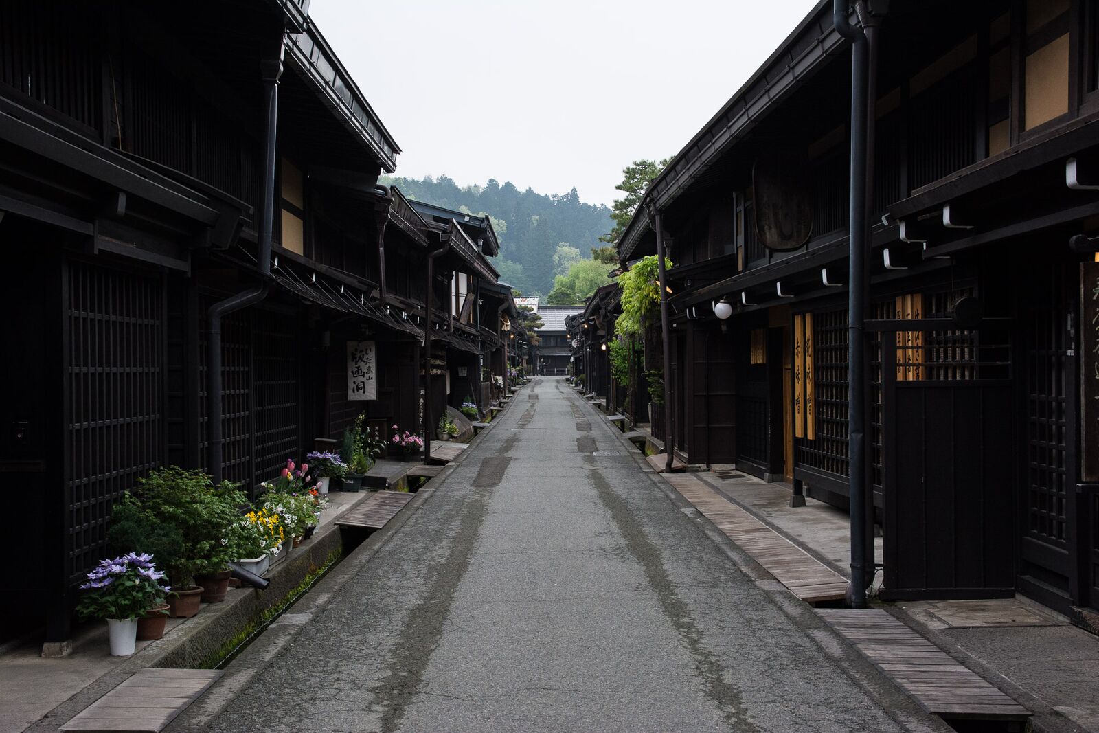 Le quartier Sanmachi-suji à Takayama dans les alpes Japonaises,Japon