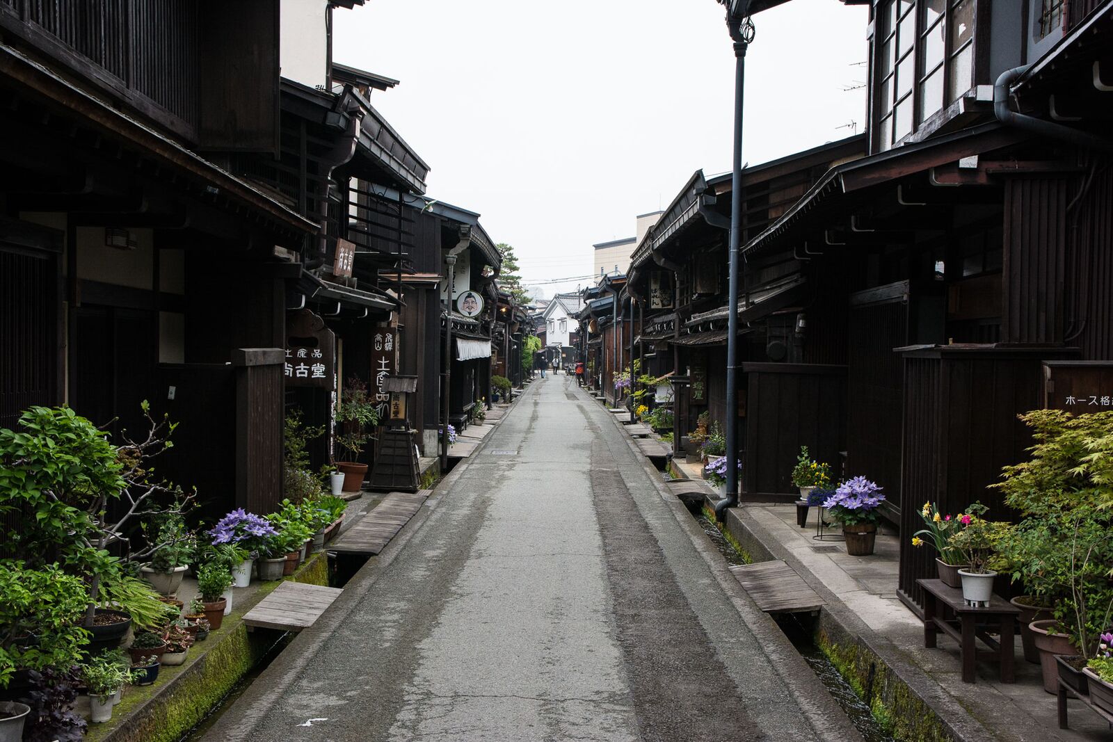 Le quartier Sanmachi-suji à Takayama dans les alpes Japonaises,Japon