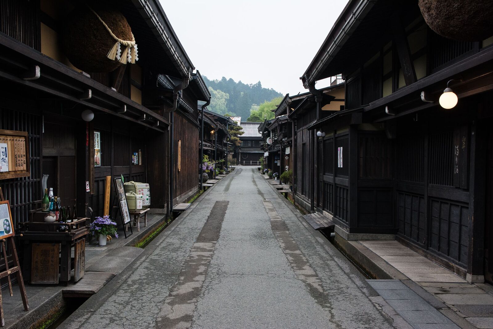 Le quartier Sanmachi-suji à Takayama dans les alpes Japonaises,Japon