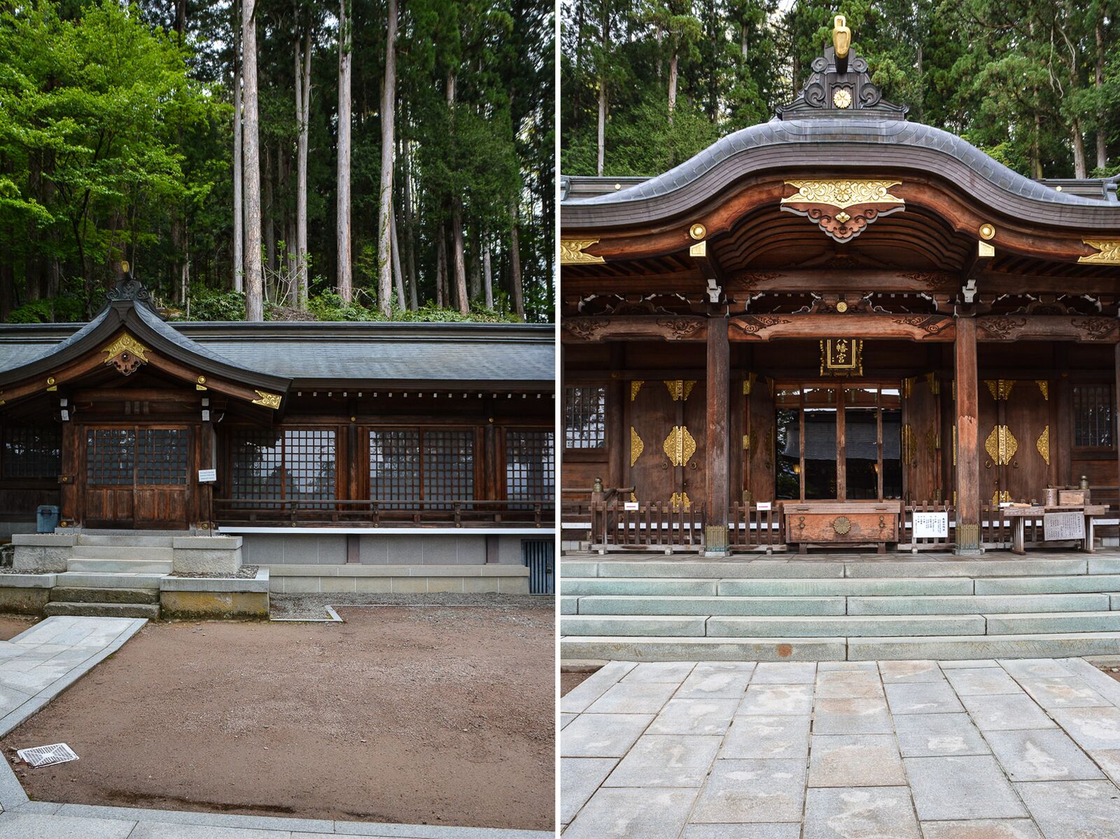Sakurayama Hachiman-gū Shrine à Takayama dans les Alpes japonaises, Japon