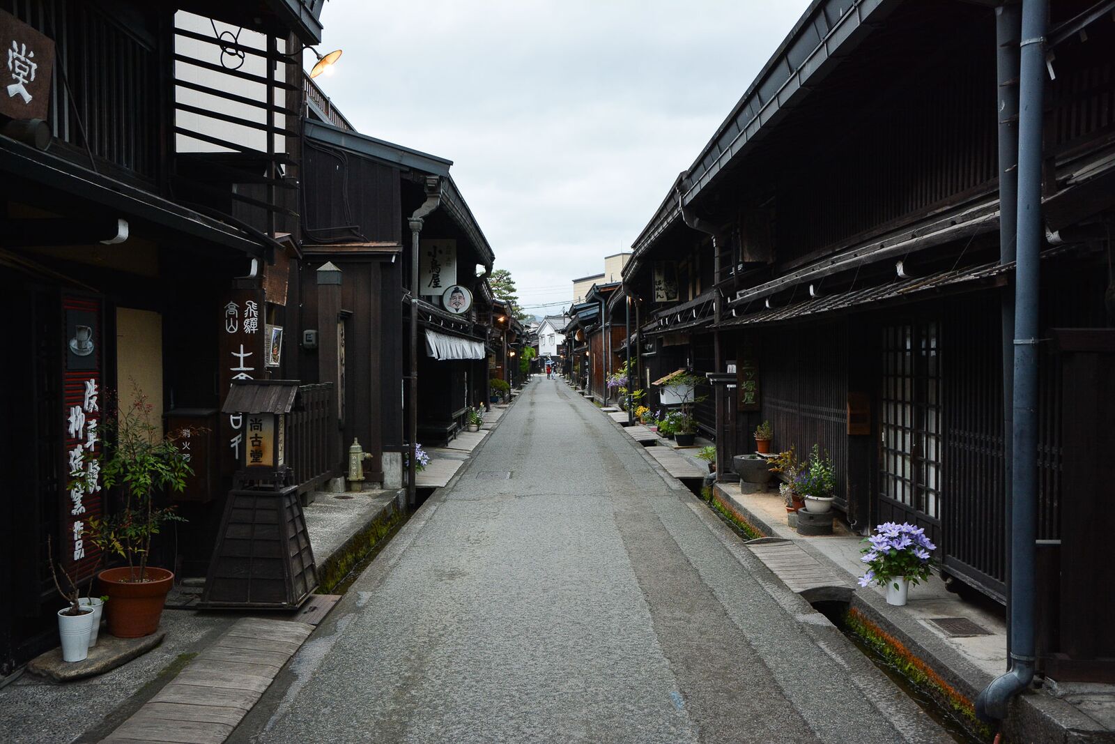 Le quartier Sanmachi-suji à Takayama dans les alpes Japonaises,Japon