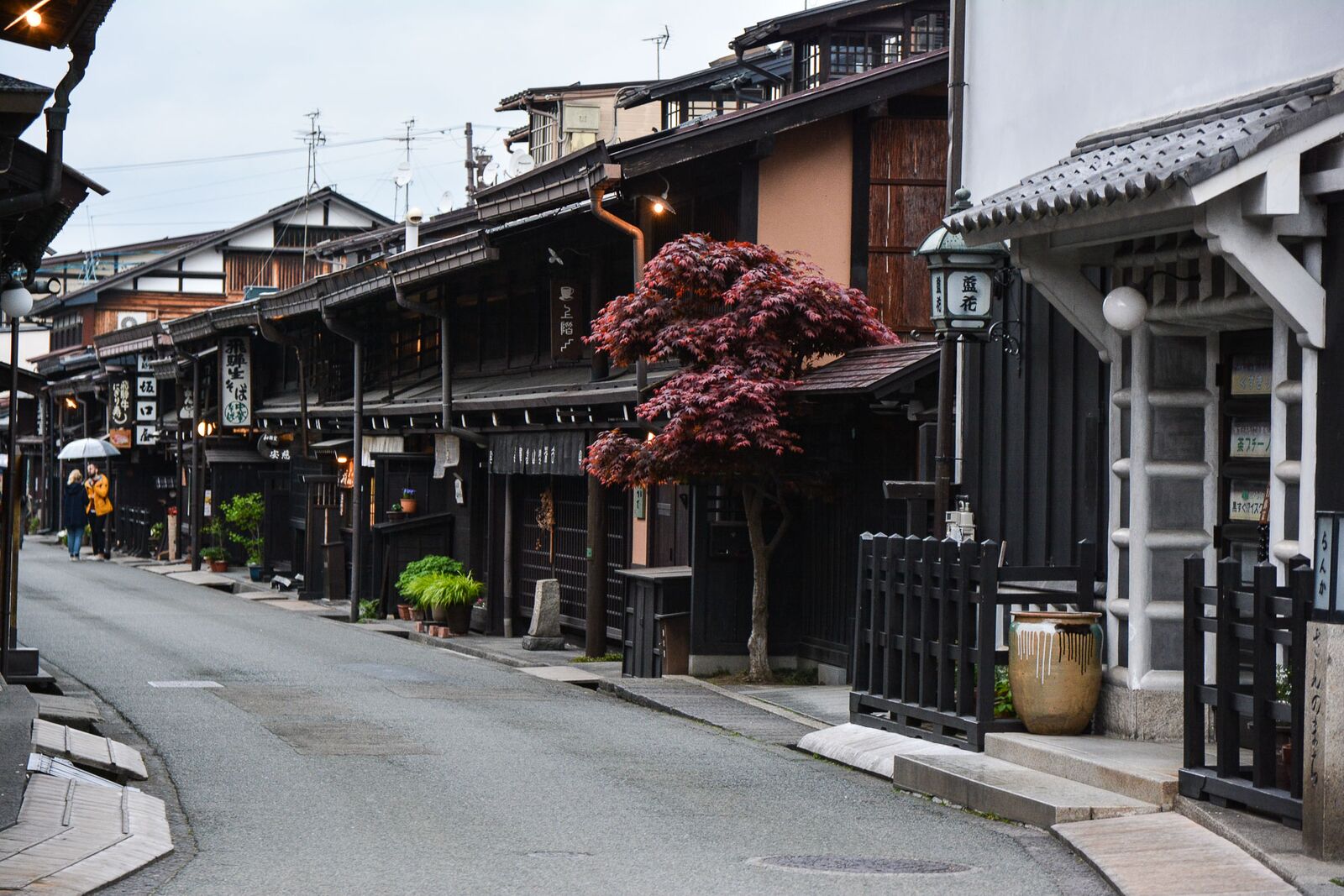 Le quartier Sanmachi-suji à Takayama dans les alpes Japonaises,Japon