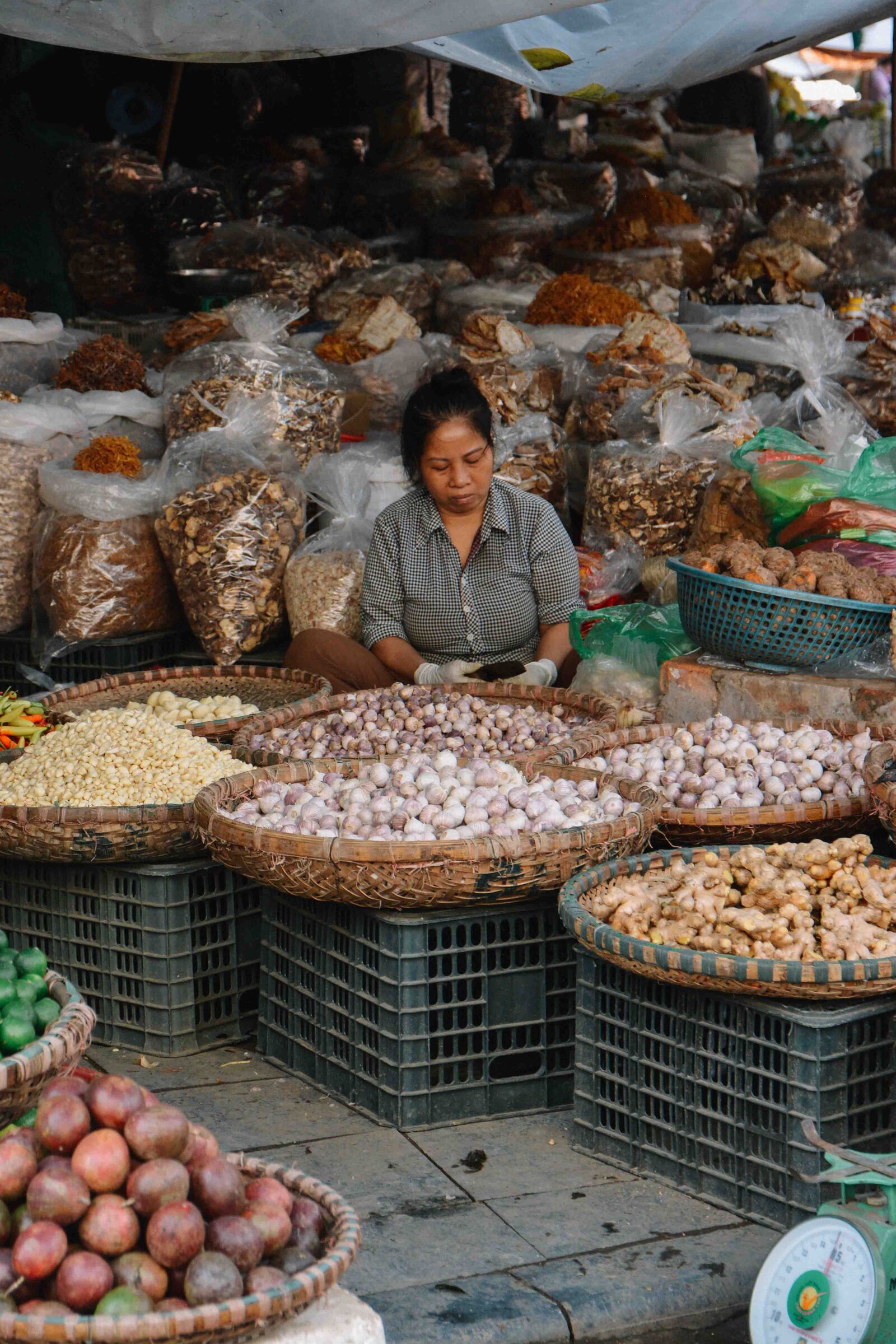 le marché de Hanoi, au Vietnam