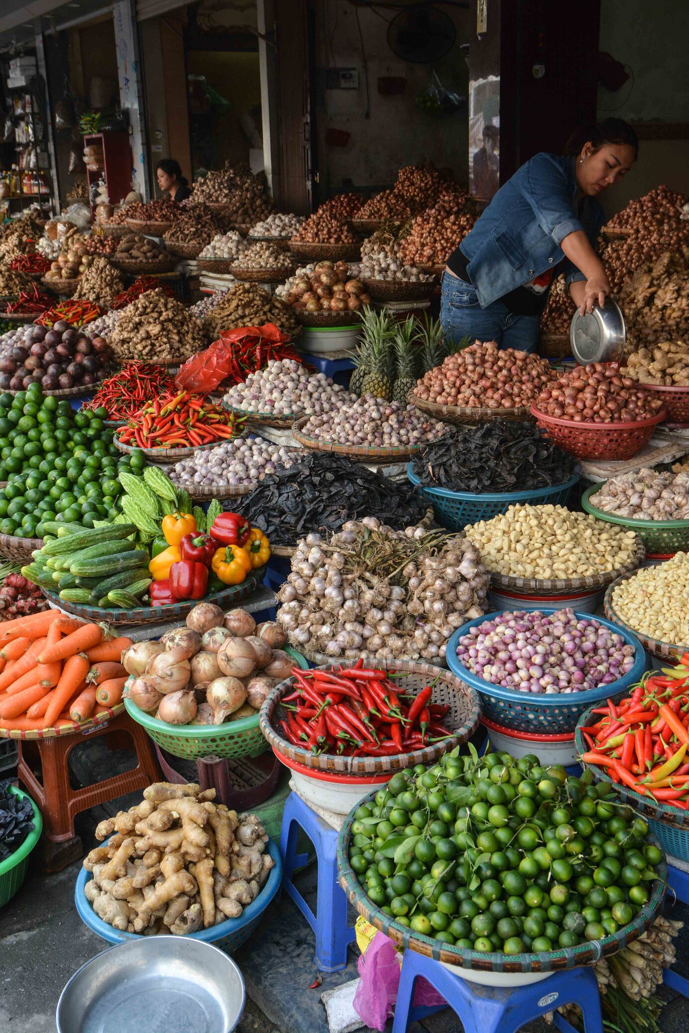le marché de Hanoi, au Vietnam