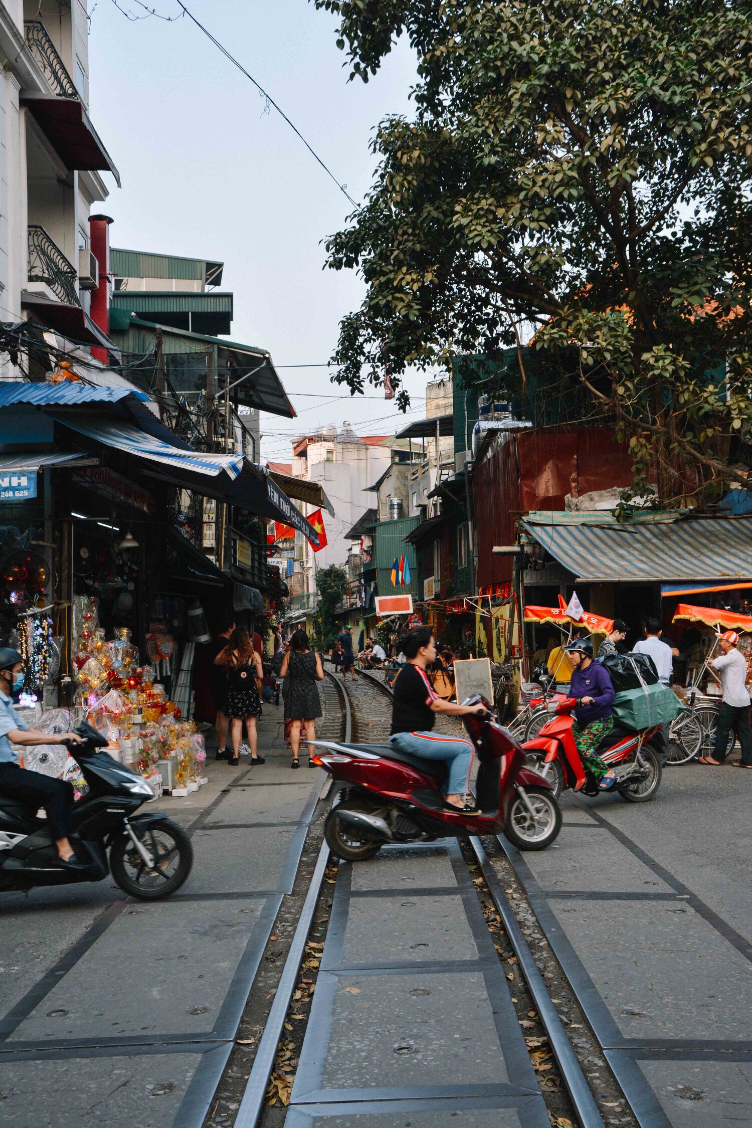 Train Street à Hanoi au Vietnam