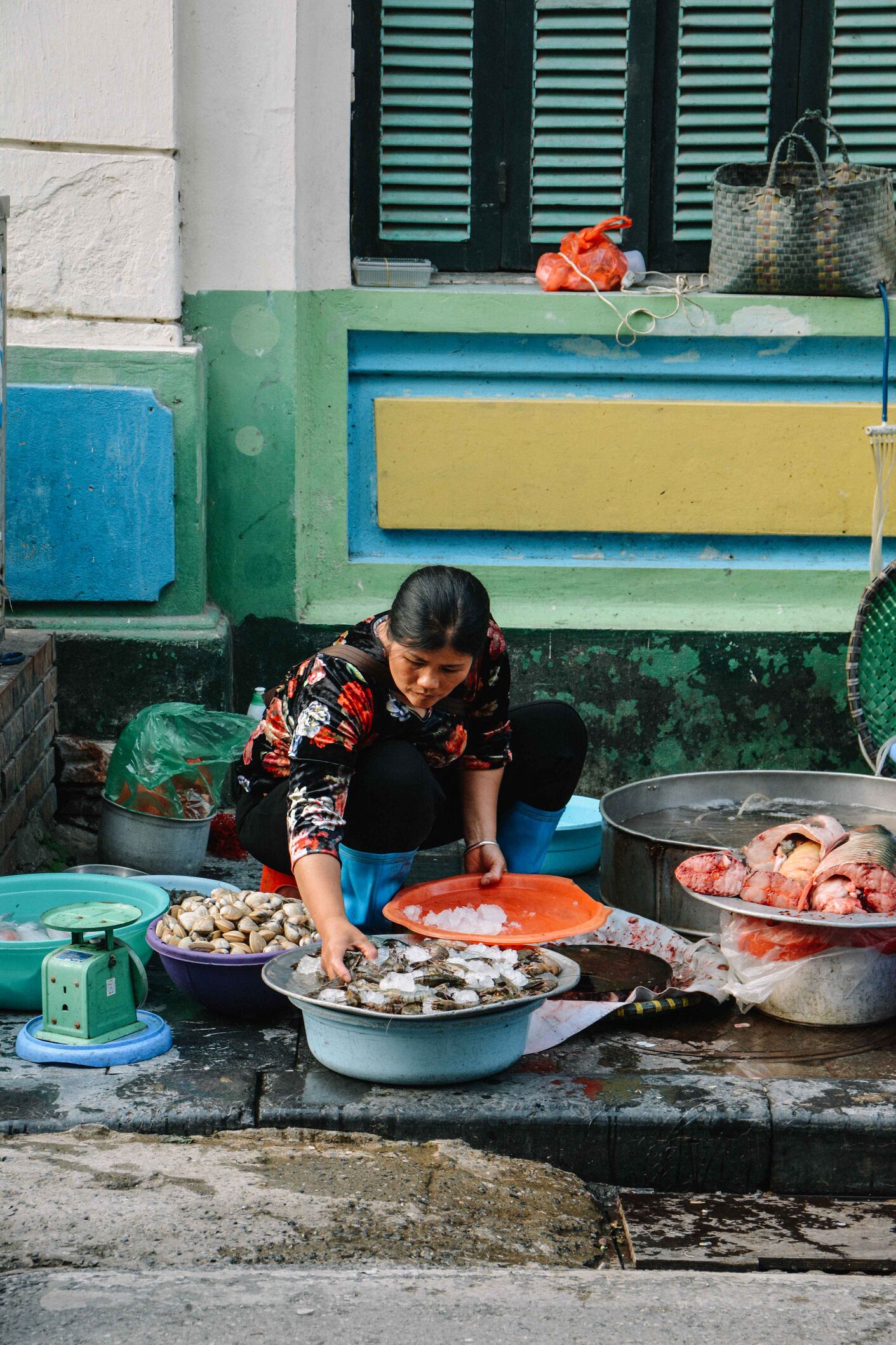 le marché de Hanoi, au Vietnam