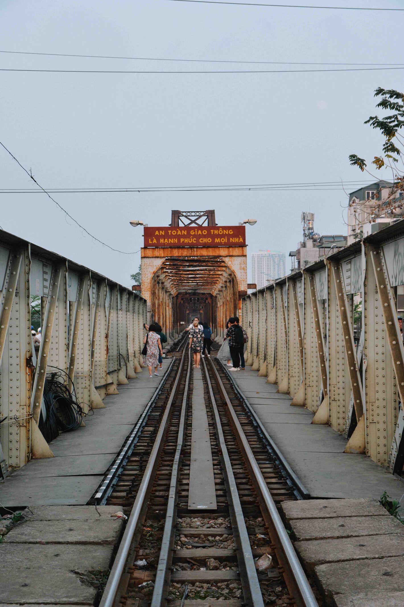 Le Pont Long Biên à Hanoi au vietnam