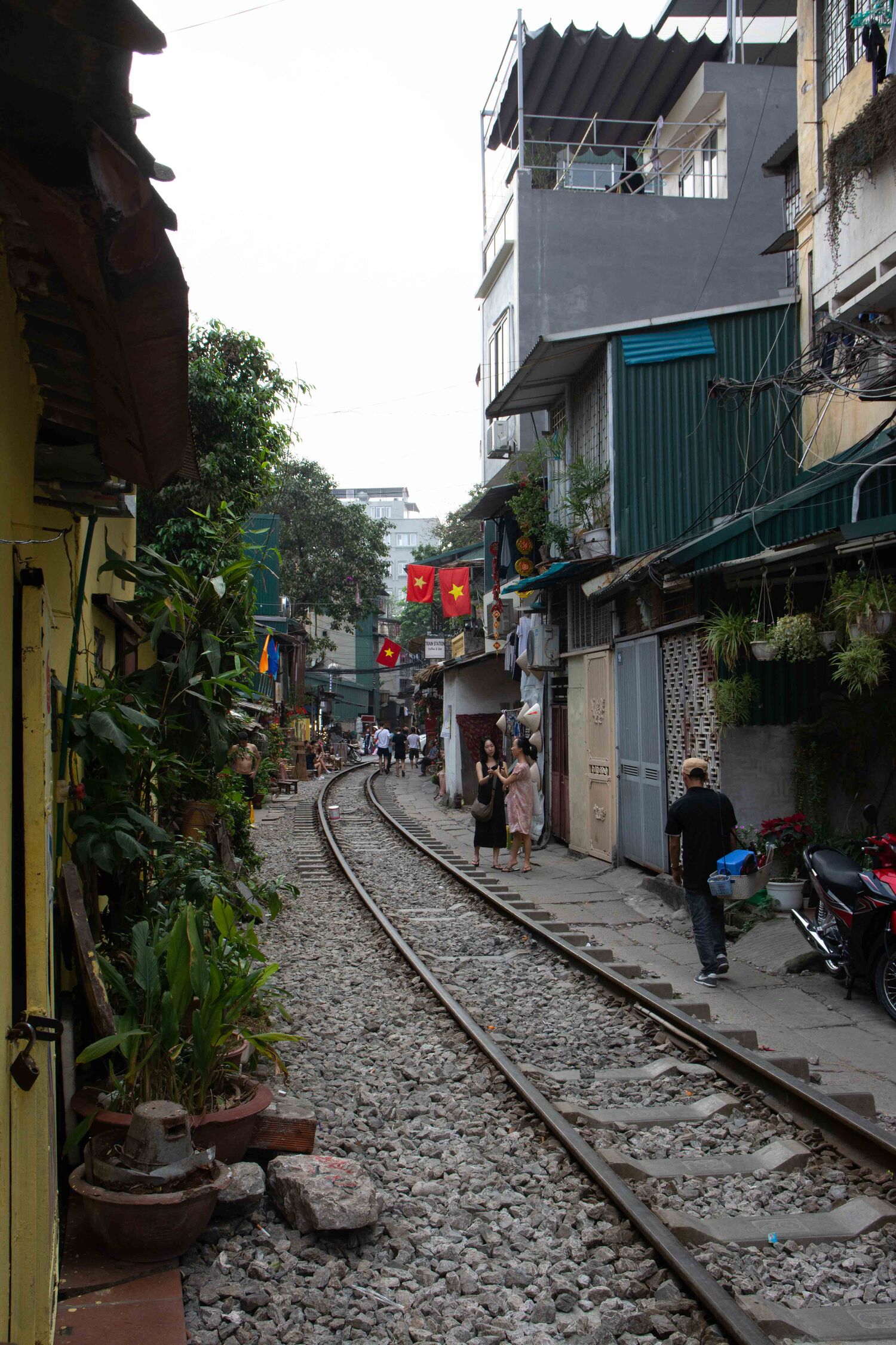 Train Street à Hanoi au Vietnam