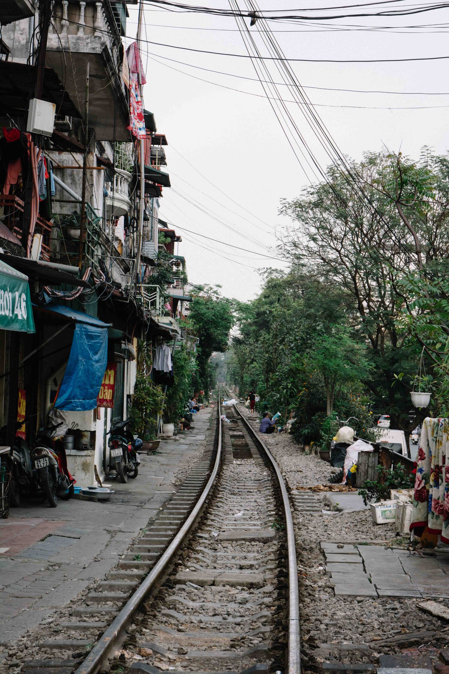 Train Street à Hanoi au Vietnam