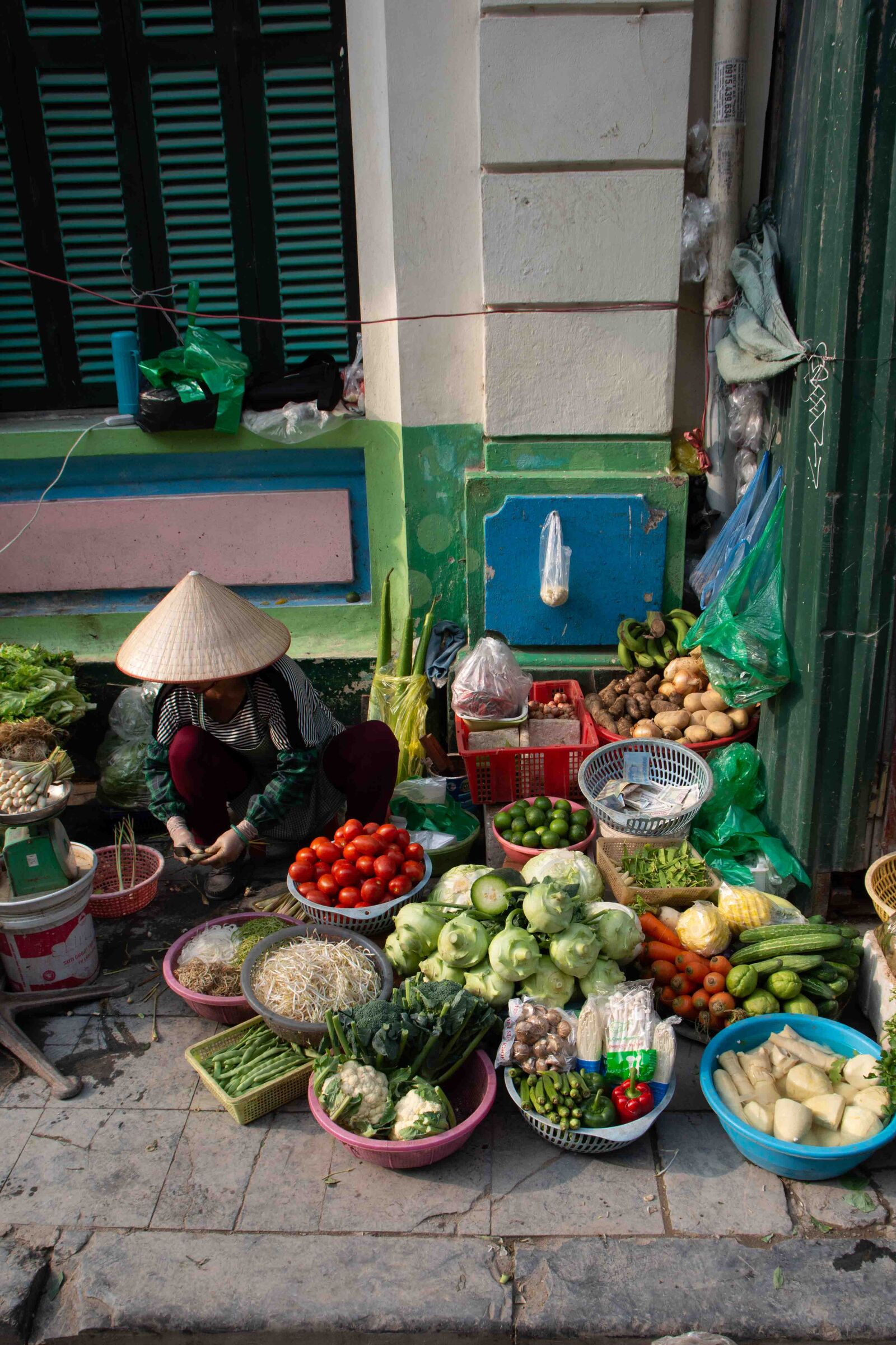 le marché de Hanoi, au Vietnam